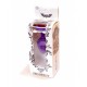 Boss Jewellery Purple Silikon Plug Small Red Diamond - Анальная пробка с кристаллом, 7х2.7 см (фиолетовый с красным)