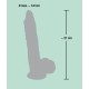 Orion - Medical Silicone Dildo - Фаллоимитатор на присоске, 16х3.8 см