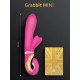 Gvibe Grabbit Mini - Уменьшенный вибратор для клитора и точки G с тремя моторами, 12.5х3.2 см (розовый)