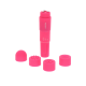 Toy Joy Funky Massager - Вібромасажер з насадками, 10х2.5 см (рожевий)