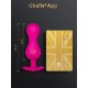 Gvibe Gballs 3 App Petal Rose - тренажёр интимных мышц, 8х3 см (розовій)