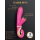 Gvibe Grabbit Mini - Уменьшенный вибратор для клитора и точки G с тремя моторами, 12.5х3.2 см (розовый)