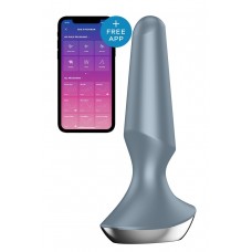 Satisfyer Plug-ilicious 2 - Анальна смарт-пробка, 14х3 см, (сіра)