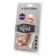 Get Real Cock 6 Inch W/ Balls Flesh - Реалистичный вибратор, 15х4 см (телесный)