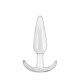 Ns Novelties Jelly Rancher T-Plug Smooth - Анальний стимулятор, 8х3 см (прозорий)