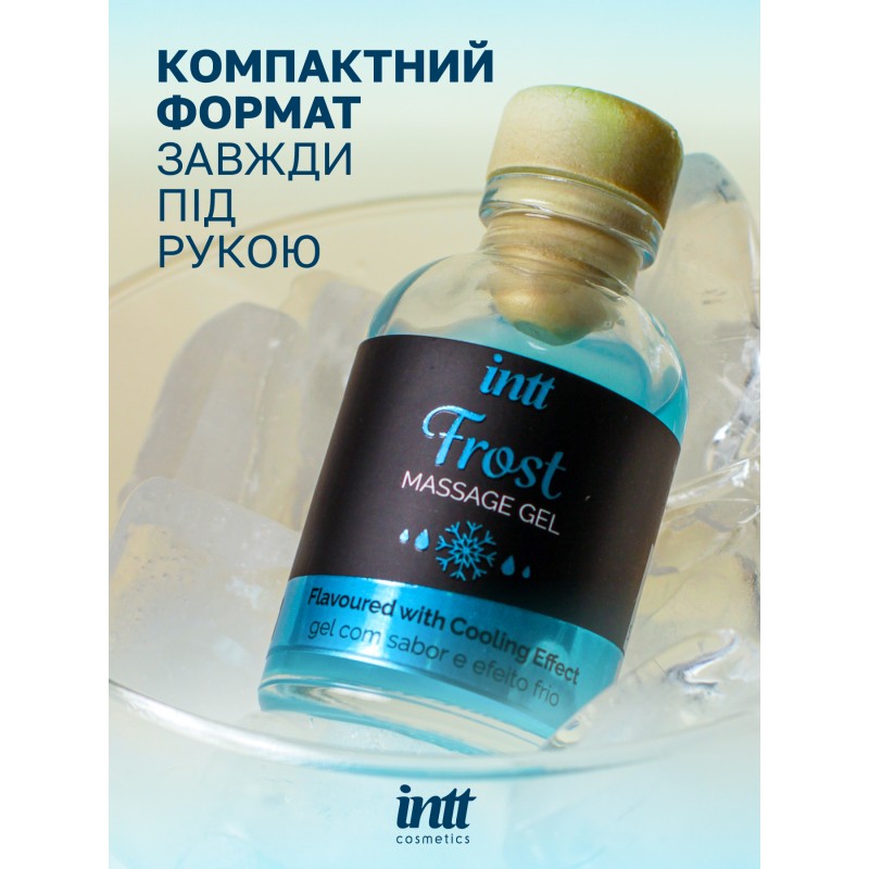 Intt Frost Gel - съедобный массажный гель мята, 30 мл