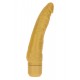 Get Real Gold Dicker Slim Vibrator - Вібратор на батарейках, 16х4.7 см (золотистий)