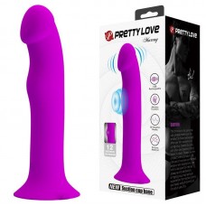 Pretty Love - Murray Dildo with Vibration - Фаллоимитатор с вибрацией, 19х3.8 см (фиолетовый)