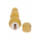 Get Real Gold Dicker Stim Vibrator - Вібратор 13х4.4 см (золотистий)