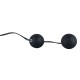 Velvet Vibrating Black Balls - Вагинальные шарики с вибрацией, 9.1 см (черный)