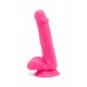 Get Real Happy Dicks Dildo 6 In w.Balls - Фалоімітатор з мошонкою та присоскою, 15х3,5 см (рожевий)