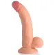 Pop Peckers 7.5" Dildo Light - Фаллоимитатор, 21,5 см (телесный)