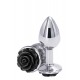 Ns Novelties Rose Buttplug S - Анальна пробка, 6,3 х2,7 см, (срібляста з чорним)