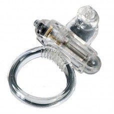 Seven Creations Rabbit Vibrating Cockring - віброкільце, 4х2,5 см (прозорий)