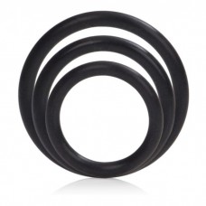 Ерекційні кільця Silicone Support Rings (чорний)