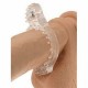 Basic Essentials Teaser Enhancer Ring - Насадка на член із кліторальним стимулятором, 8х3 см