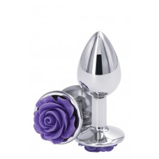 Ns Novelties Rose Buttplug S - Анальна пробка, 6,3 х2,7 см, (срібляста з фіолетовим)