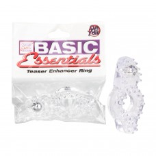 Basic Essentials Teaser Enhancer Ring - Насадка на член с клиторальным стимулятором, 8х3 см
