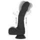 Naked Addiction 8.6” Silicone Rotating & Thrusting Vibrating Dildo - вибратор с толчками и вращением, 21.8 см (чёрный)