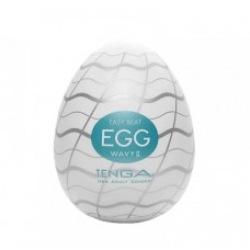 Tenga Egg Wavy II New Standard яйце-мастурбатор, 6х5 см (блакитний)