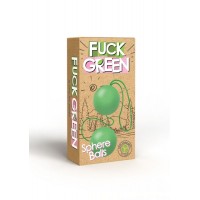 Fuck Green Sphere Balls - Вагінальні кульки, 3,2 см (зелений)