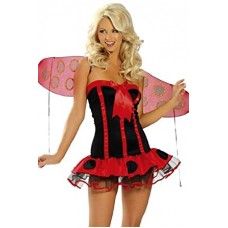 Roma costume - Lady Bug - Костюм сонечка, M/L (чорний з червоним)