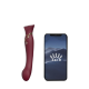 Zalo Queen Set Pulse Wave Wave Clit Stim - Преміальний вібратор для клітора з насадкою для вакуумної стимуляції, 21.6х3.5 см (бордовий)