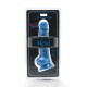 Get Real Happy Dicks Dildo 7,5 In w.Balls - Фалоімітатор з мошонкою та присоскою, 19х4 см (блакитний)