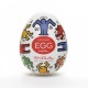 Tenga Keith Haring Dance Egg - Мастурбатор-яйцо, 5х4.5 см (белый)