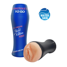 Private-Wet Kitten Self Lube To Go-Маструбатор самозмащувальний, 21х7, 5 см (тілесний)