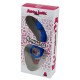 Adrien Lastic Budy Blue - анальная пробка со стимулирующей ножкой, 13х2.5см (синий)