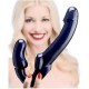 Revolver Strapless Strap On G-Spot Dildo - Страпон, 25,5х3,1 см (черный)