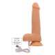 Get Real Rotating Vibrating Dildo - Вiбратор з ротацiэю, 16 см (телесный)